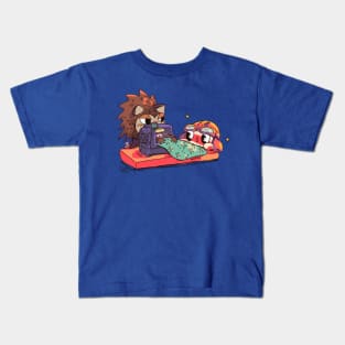 Sewing Hedgehog Sister Friend Kids T-Shirt